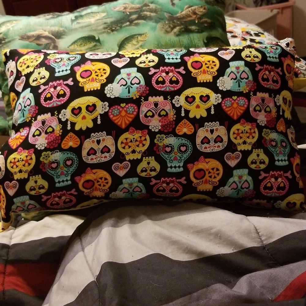 Sugar skull pillow